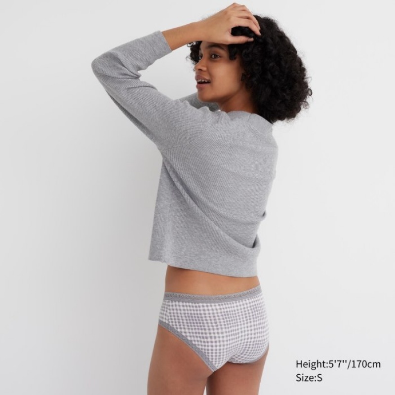 Slips Uniqlo Hip Huggers Femme Grise | 9601067