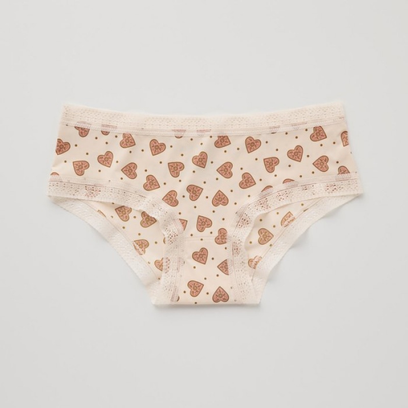 Slips Uniqlo Hiphugger Femme Beige | 4345405