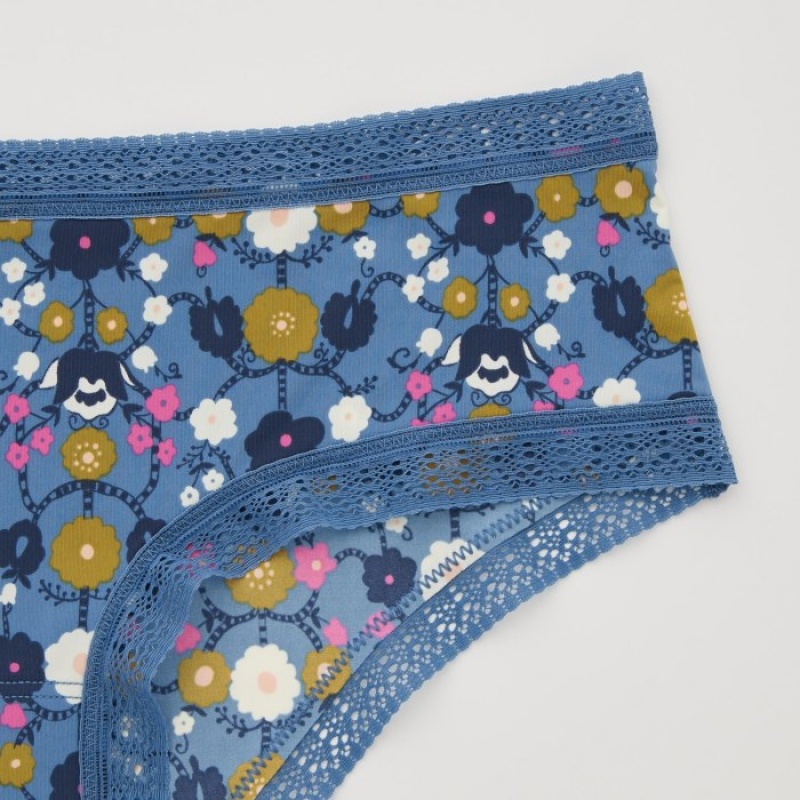 Slips Uniqlo Hiphugger Femme Bleu | 2563921