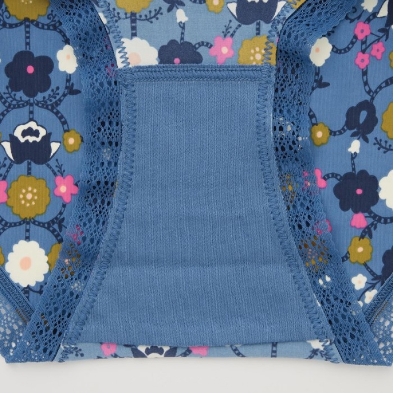 Slips Uniqlo Hiphugger Femme Bleu | 2563921