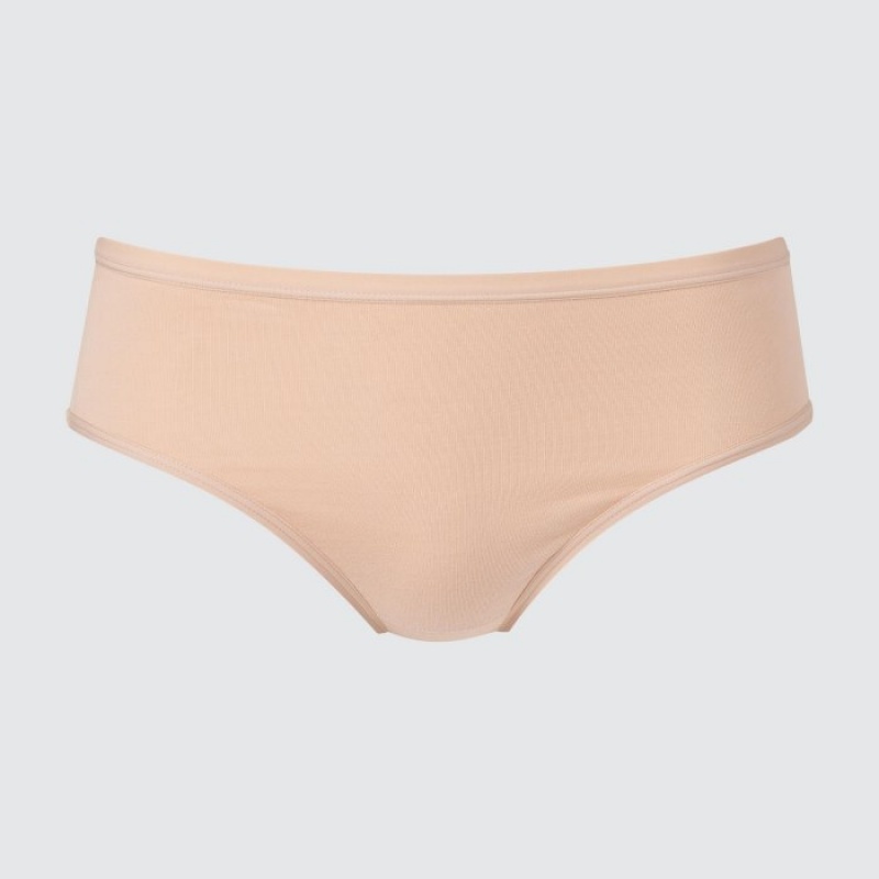 Slips Uniqlo Mid-Rise Femme Beige | 8729195