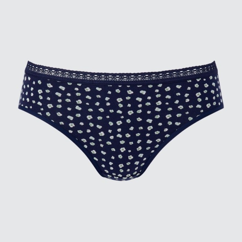 Slips Uniqlo Mid-Rise Femme Bleu Marine | 1970155