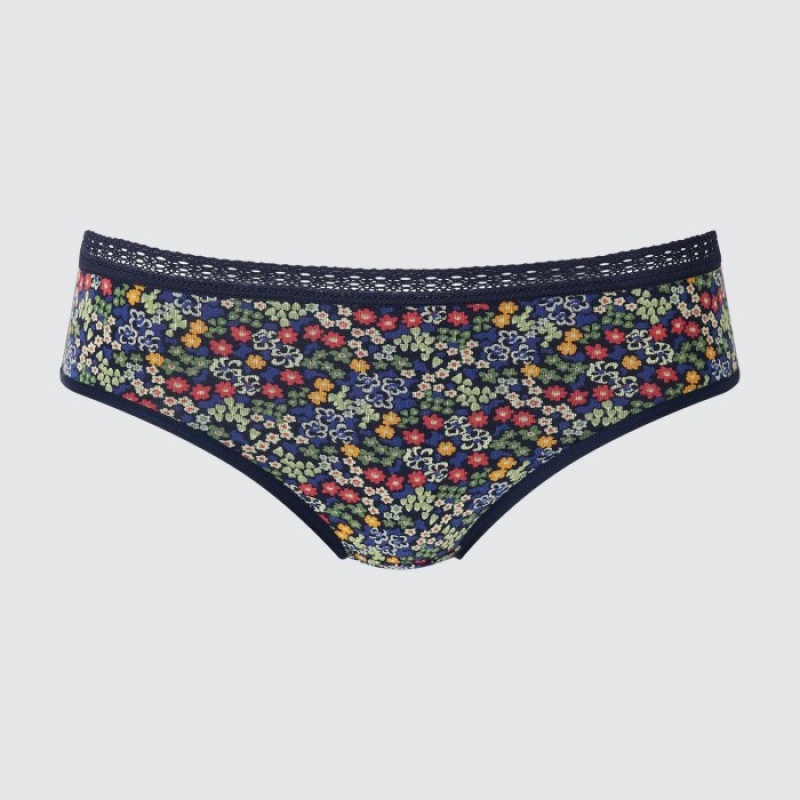 Slips Uniqlo Mid-Rise Femme Bleu Marine | 4182682