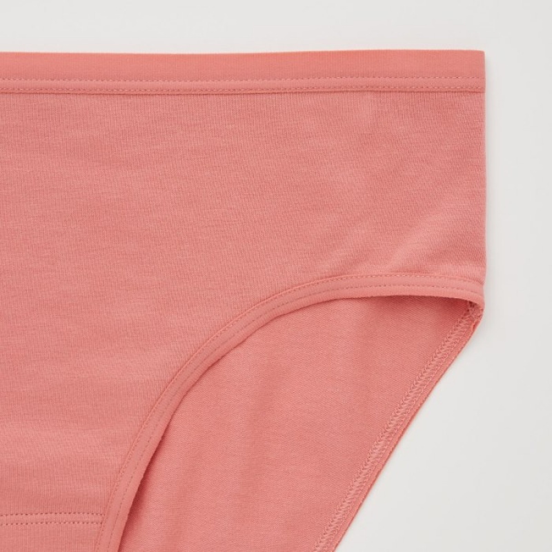 Slips Uniqlo Mid-Rise Femme Rose | 568861