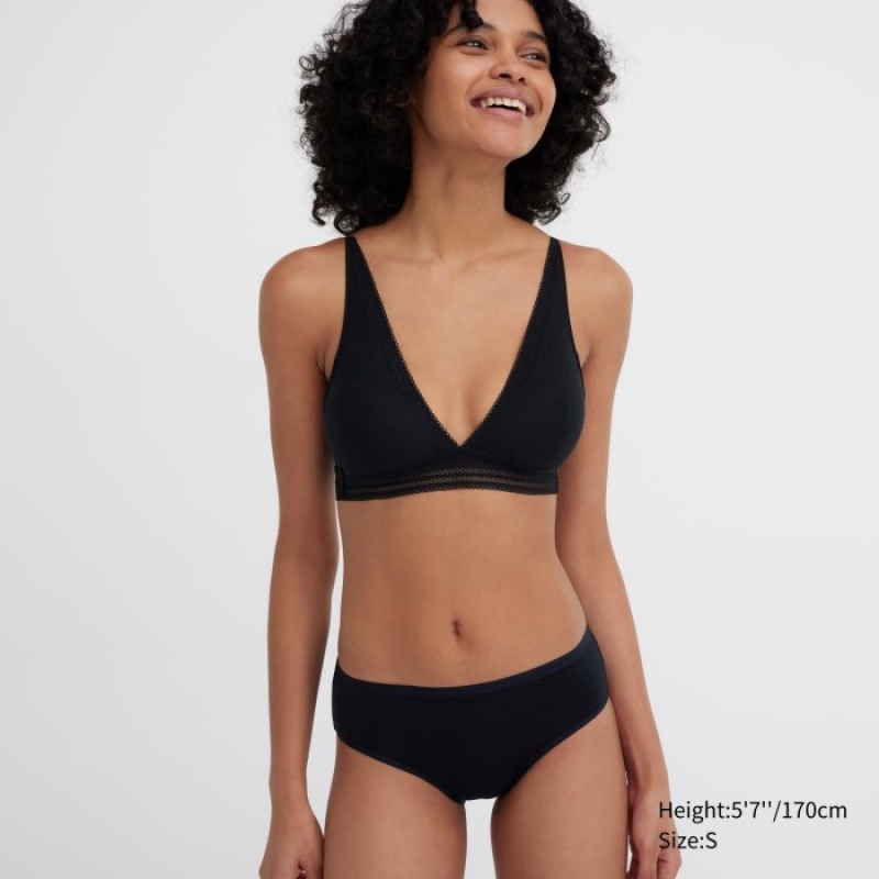 Slips Uniqlo Mid-Rise Femme Vert | 5011855