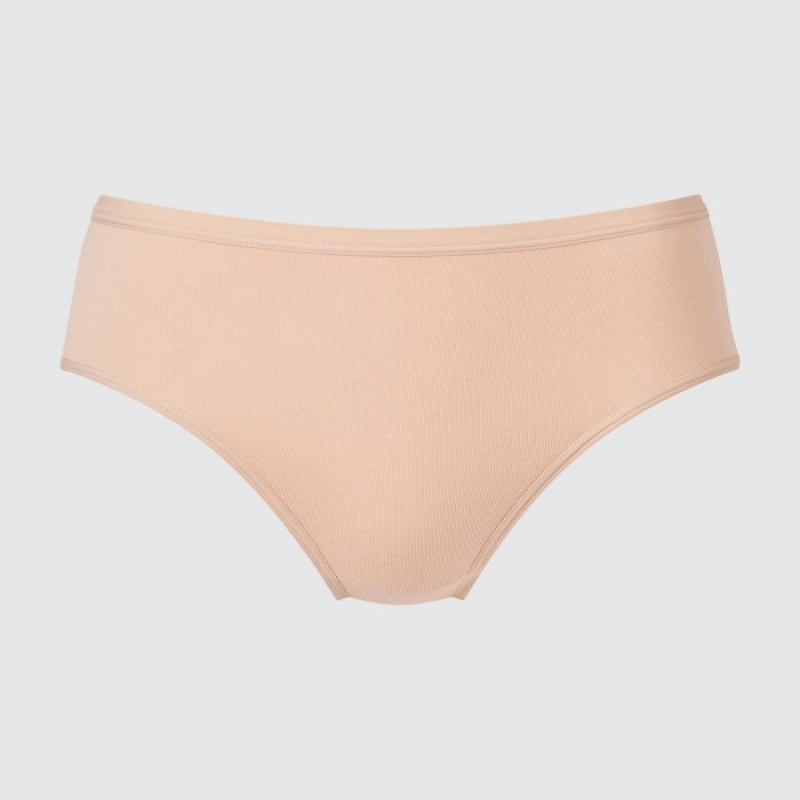 Slips Uniqlo Mid Rise Basic Femme Beige | 9389301