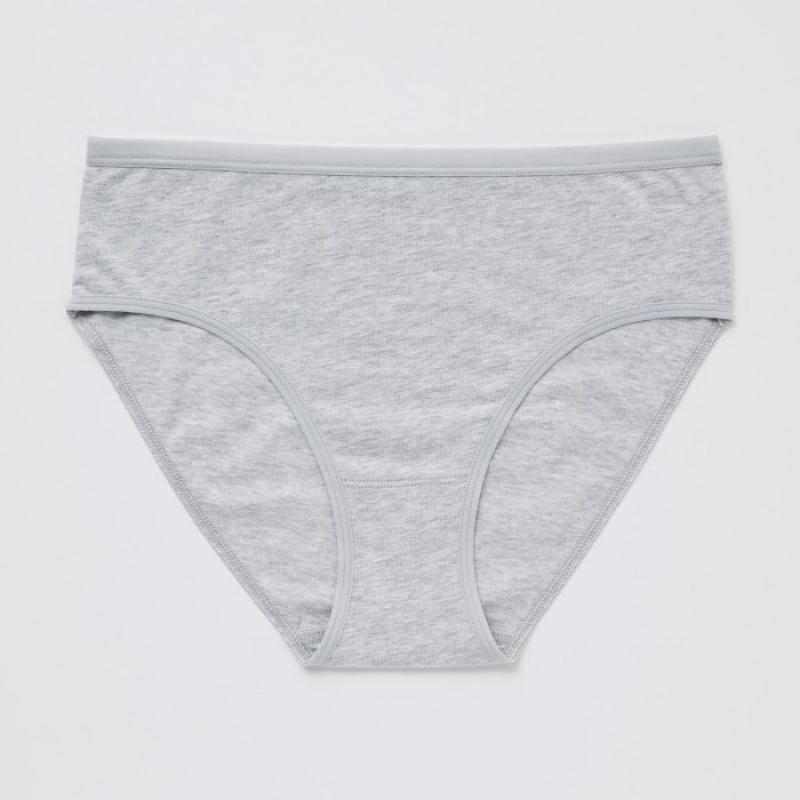 Slips Uniqlo Mid Rise Basic Femme Grise | 7748108