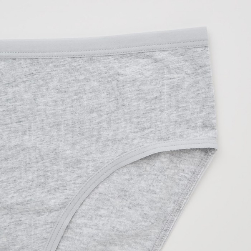 Slips Uniqlo Mid Rise Basic Femme Grise | 7748108