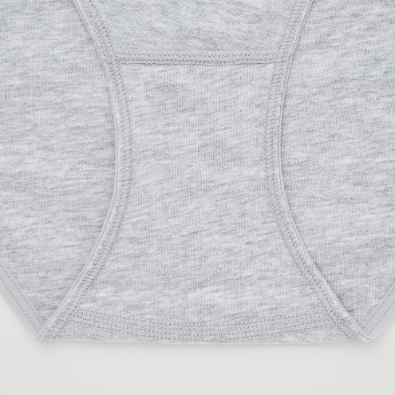 Slips Uniqlo Mid Rise Basic Femme Grise | 7748108