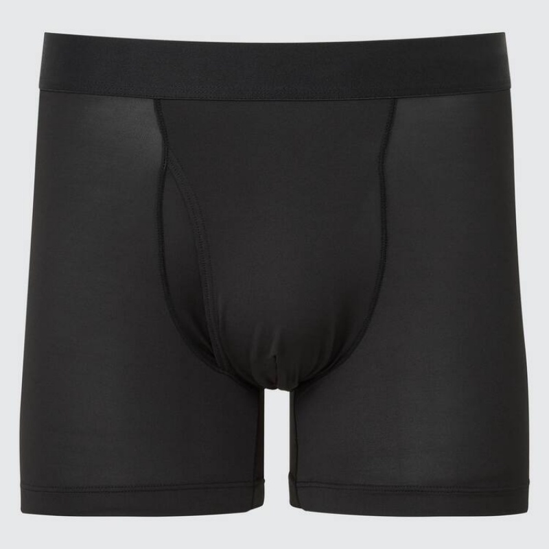 Sous Vêtement Uniqlo Airism Boxers Homme Noir | 395860