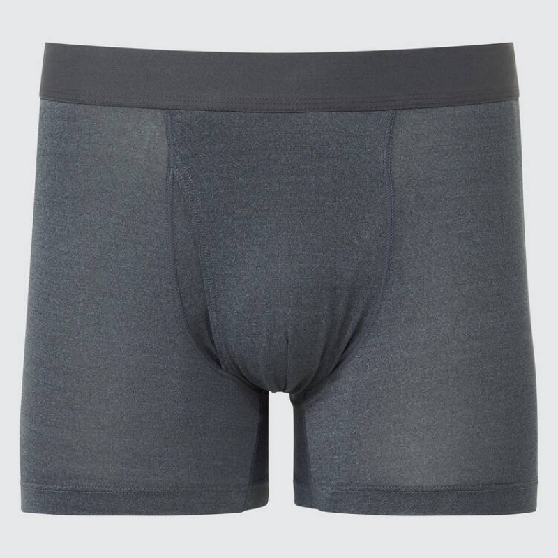 Sous Vêtement Uniqlo Airism Heather Boxers Homme Grise | 1460406