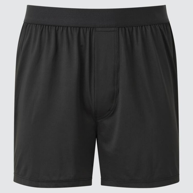 Sous Vêtement Uniqlo Airism Loose Fit Boxers Homme Noir | 9028225