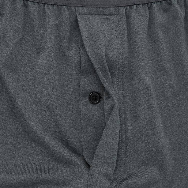 Sous Vêtement Uniqlo Airism Loose Fit Heather Boxers Homme Grise | 6704640