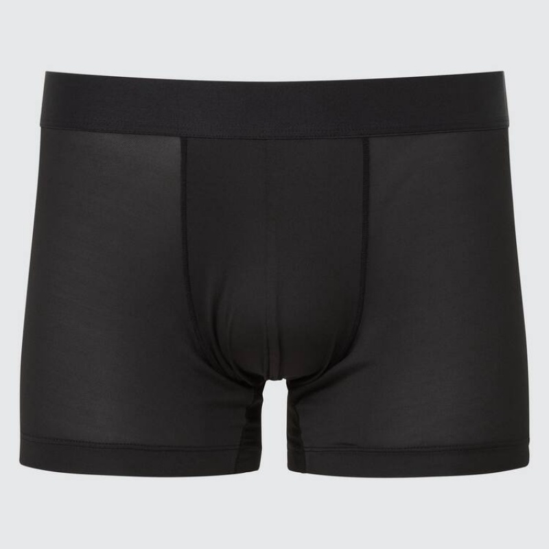Sous Vêtement Uniqlo Airism Low Rise Boxers Homme Noir | 464965