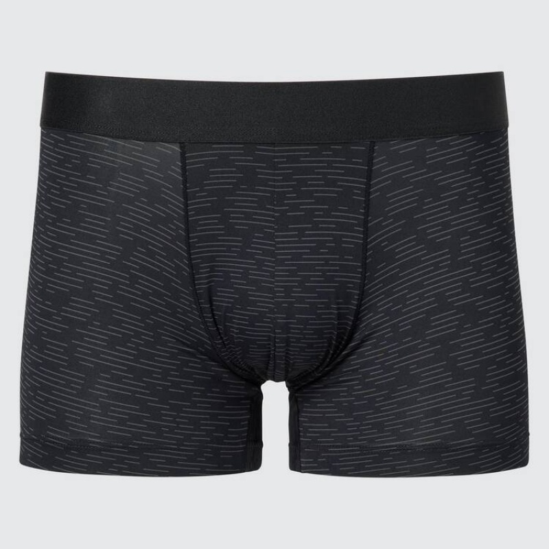 Sous Vêtement Uniqlo Airism Low Rise Boxers Homme Noir | 1858100