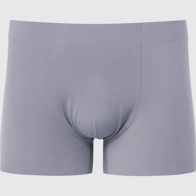 Sous Vêtement Uniqlo Airism Ultra Seamless Boxer Homme Grise | 5758565