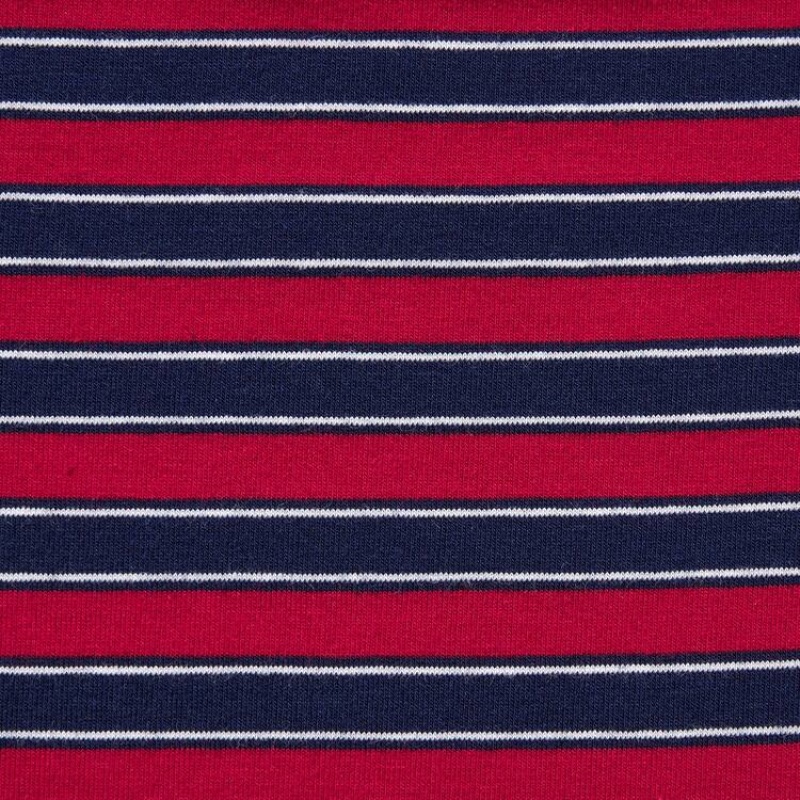 Sous Vêtement Uniqlo Cotton Striped Boxer Homme Rouge | 6689504
