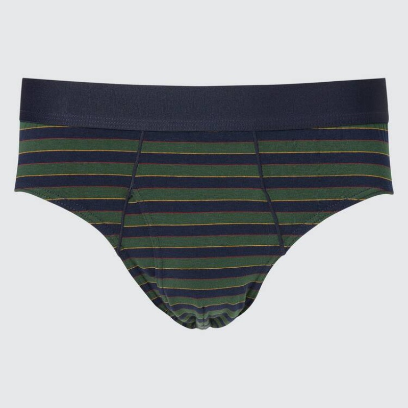 Sous Vêtement Uniqlo Multi Striped Homme Vert | 7908045