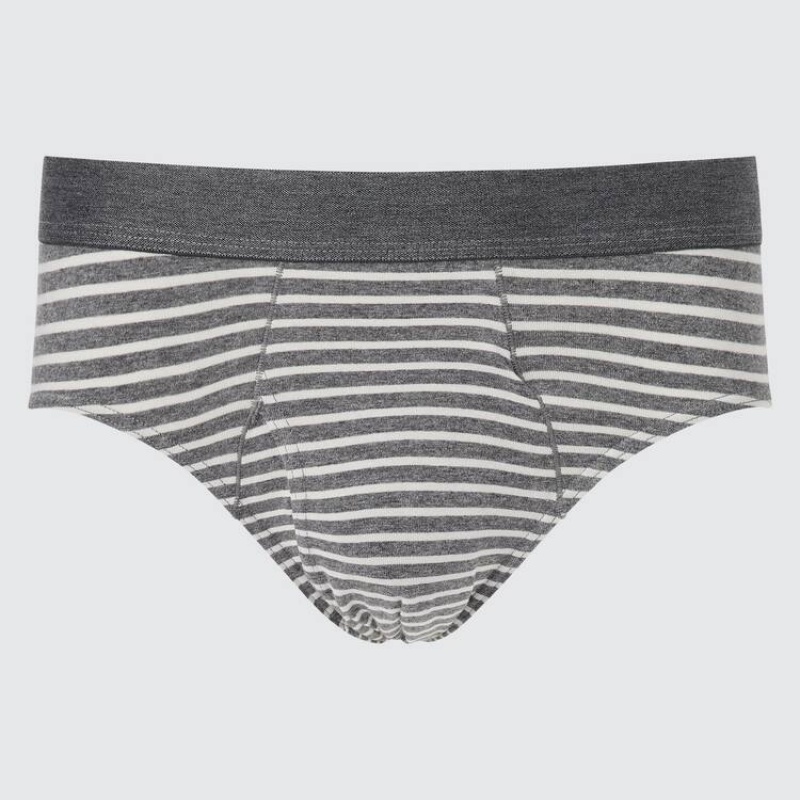 Sous Vêtement Uniqlo Striped Homme Grise | 193877