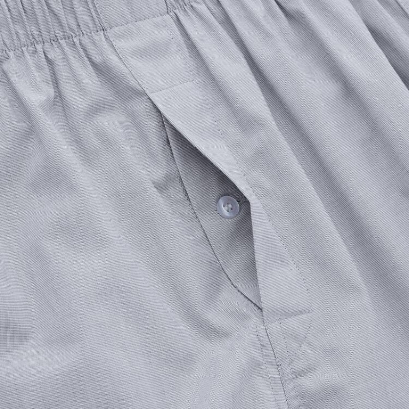 Sous Vêtement Uniqlo Woven Broadcloth Boxer Homme Grise | 8889584