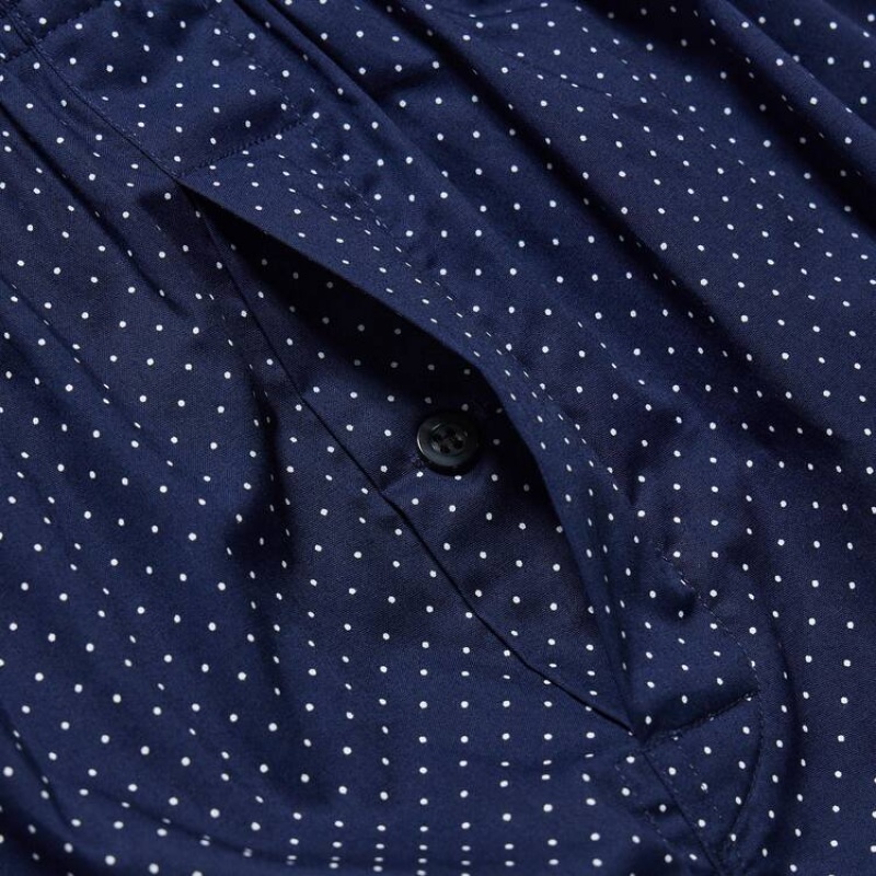 Sous Vêtement Uniqlo Woven Dotted Boxer Homme Bleu Marine | 9914771