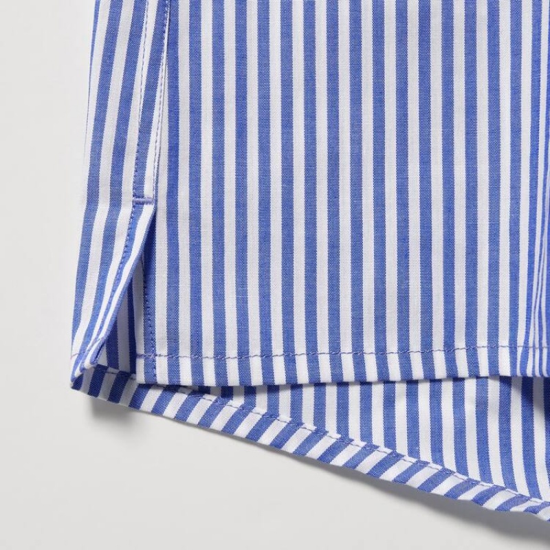Sous Vêtement Uniqlo Woven London Striped Boxer Homme Bleu | 7367561
