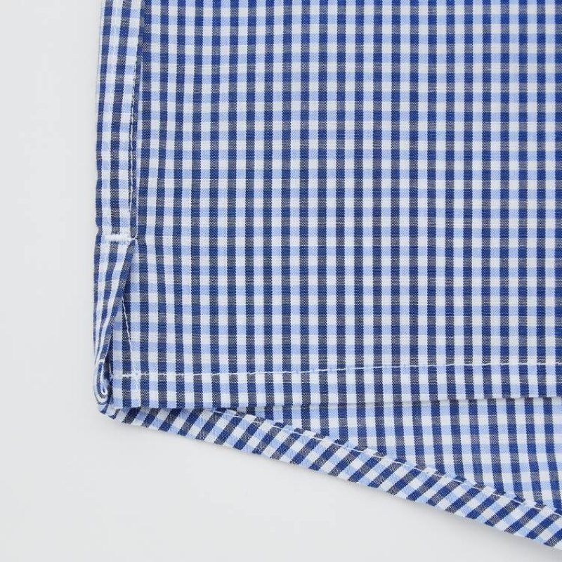 Sous Vêtement Uniqlo Woven Multicoloured Checked Boxer Homme Bleu | 6351926