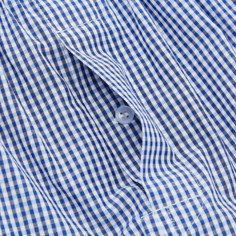 Sous Vêtement Uniqlo Woven Multicoloured Checked Boxer Homme Bleu | 6351926