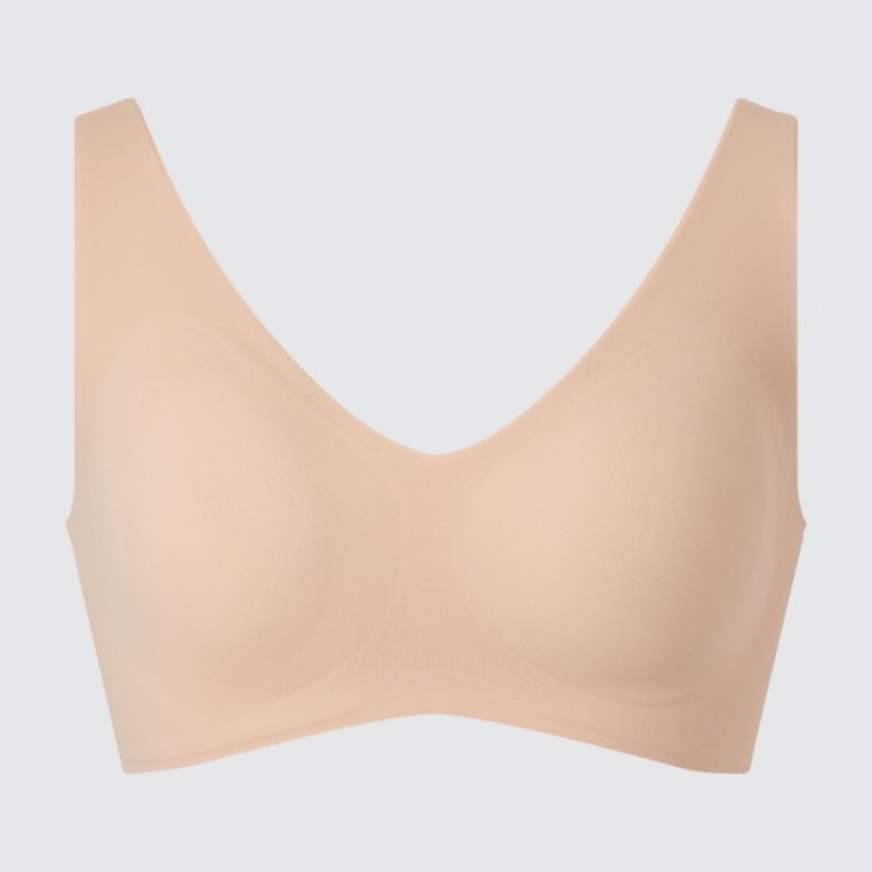 Soutien Gorge Uniqlo Wireless Ultra Relax Femme Beige | 3423180