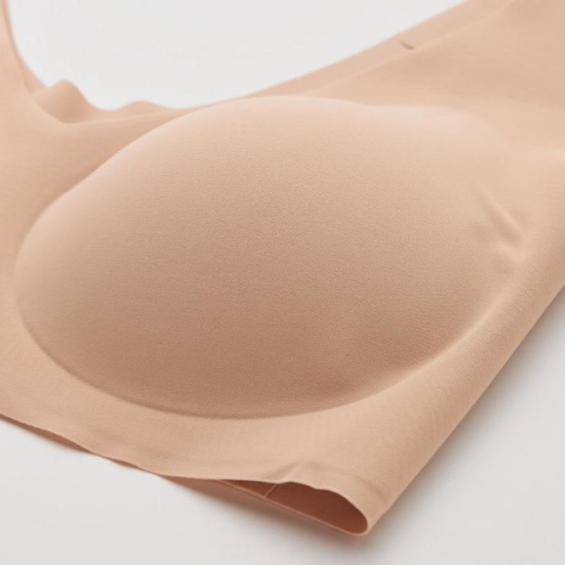 Soutien Gorge Uniqlo Wireless Ultra Relax Femme Beige | 3423180