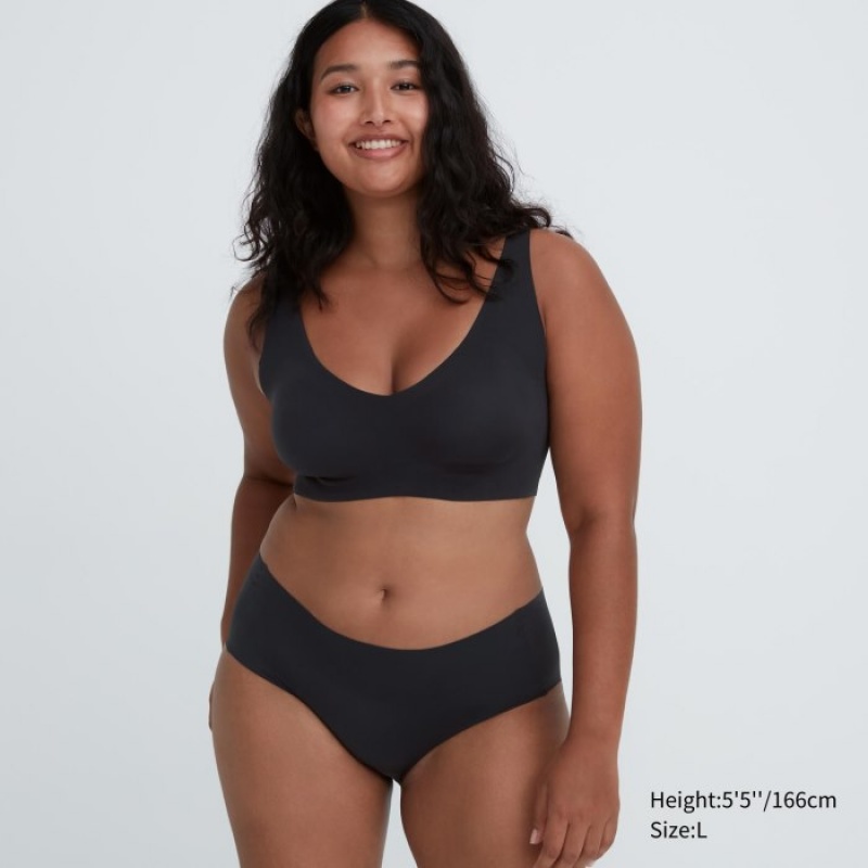 Soutien Gorge Uniqlo Wireless Ultra Relax Femme Noir | 3158530