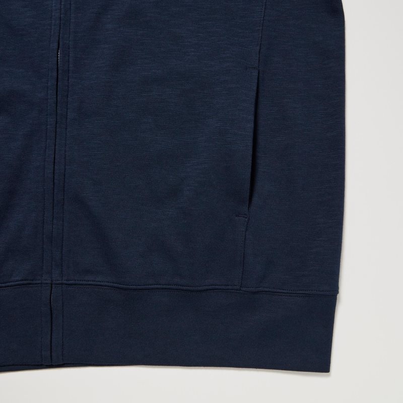 Sweat a Capuche Uniqlo Airism Uv Protection Full-zip Homme Bleu Marine | 1541502