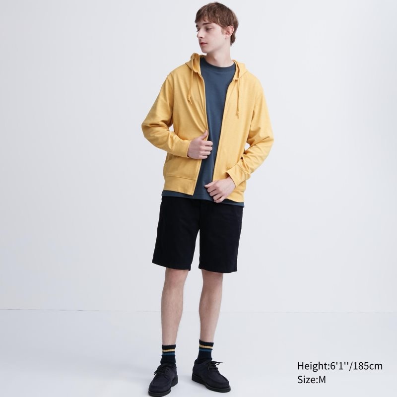 Sweat a Capuche Uniqlo Airism Uv Protection Full-zip Homme Jaune | 6990971