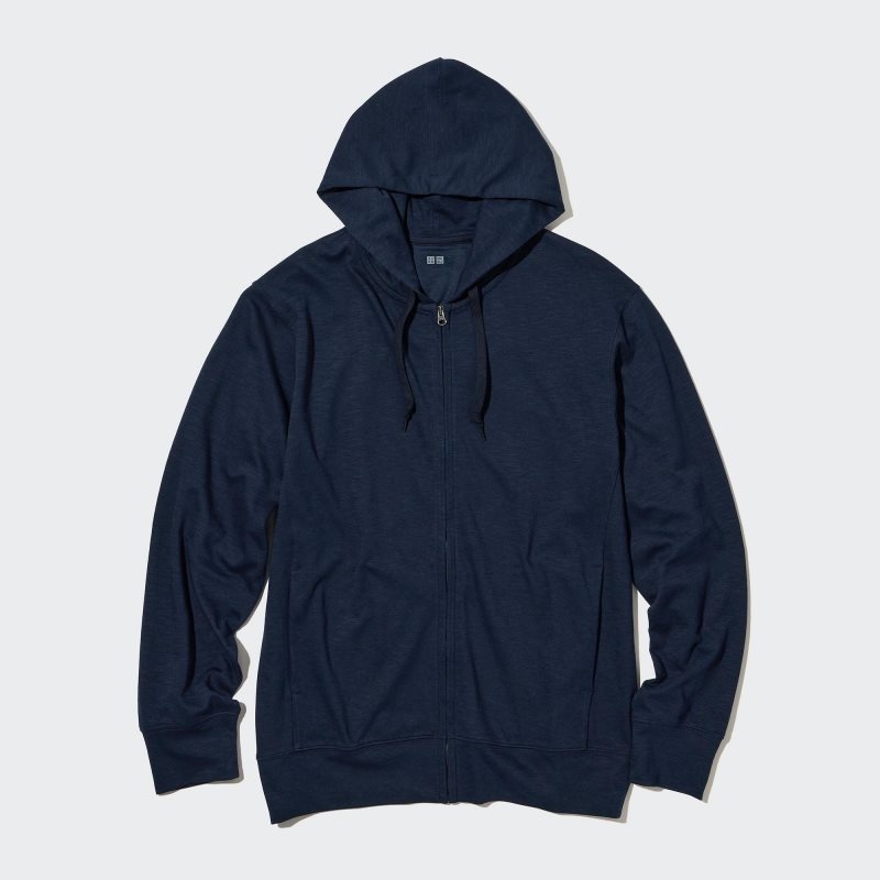 Sweat a Capuche Uniqlo Airism Uv Protection Full-zip Homme Noir | 2690603