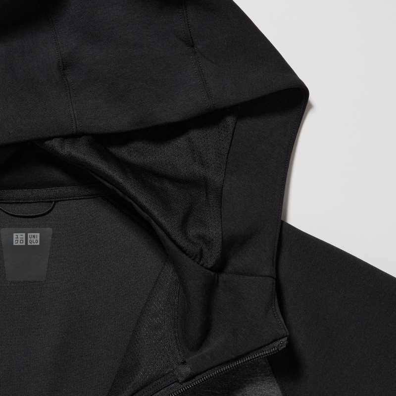 Sweat a Capuche Uniqlo Dry Stretch Sweat Full-zip Color Block Homme Grise | 4810612