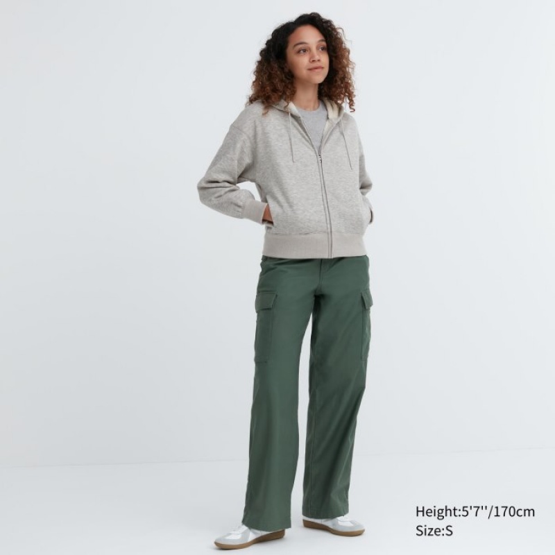 Sweat a Capuche Uniqlo HEATTECH Pile-Lined Sweat Full-Zip Femme Grise | 1223704