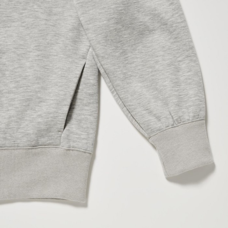 Sweat a Capuche Uniqlo HEATTECH Pile-Lined Sweat Full-Zip Femme Grise | 1223704