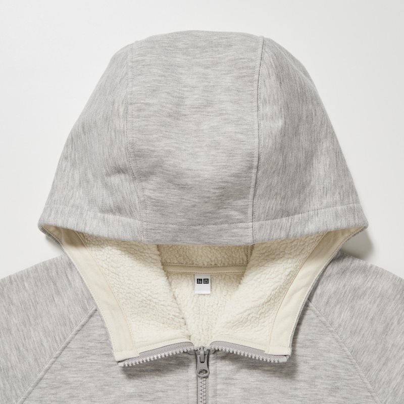 Sweat a Capuche Uniqlo Heattech Pile Lined Sweat Full-zip Homme Bleu | 5862879