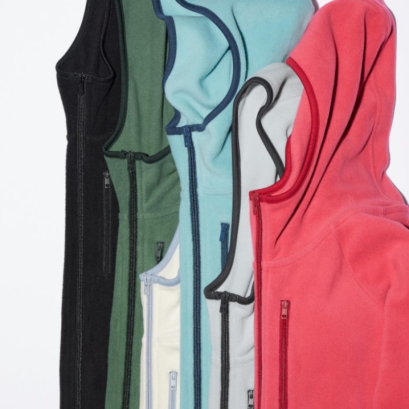 Sweat a Capuche Uniqlo Light Fleece Full-Zip Femme Grise | 4386975