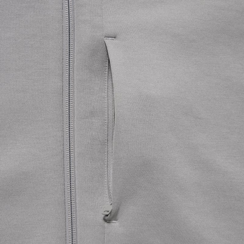 Sweat a Capuche Uniqlo Stretch Dry Sweat Long-sleeve Full-zip Homme Grise | 7860917