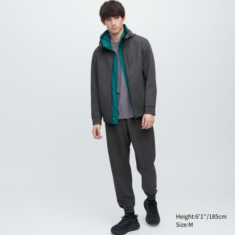 Sweat a Capuche Uniqlo Stretch Dry Sweat Long-sleeve Full-zip Homme Blanche | 2350602