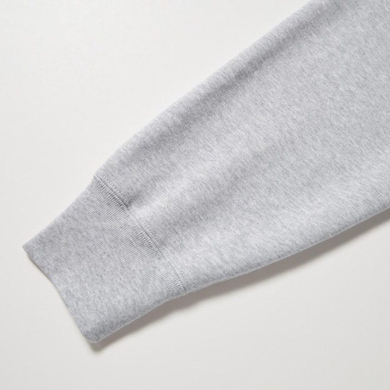 Sweat a Capuche Uniqlo Sweat Full-Zip Long-Sleeve Femme Grise | 7889328