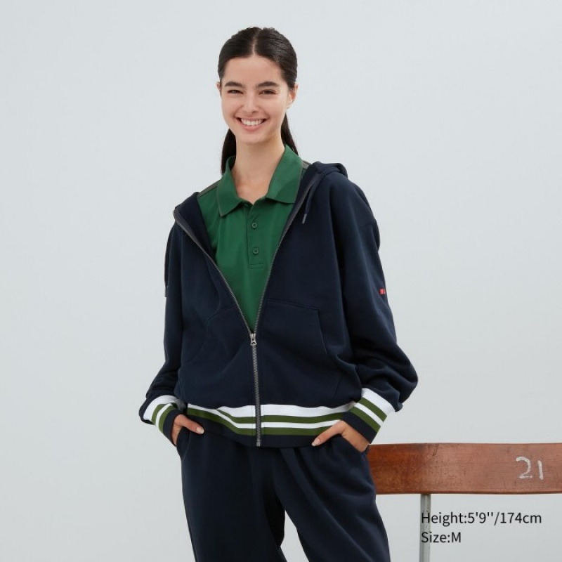 Sweat a Capuche Uniqlo Sweat Full-zip Femme Blanche | 6120004