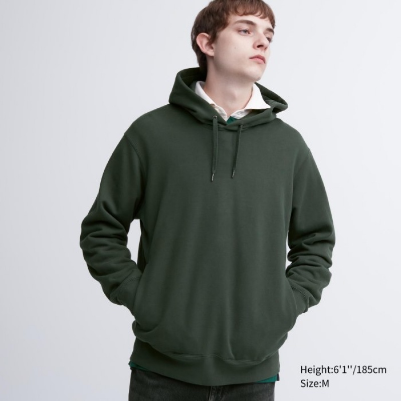 Sweat a Capuche Uniqlo Sweat Pullover Femme Vert | 5520283