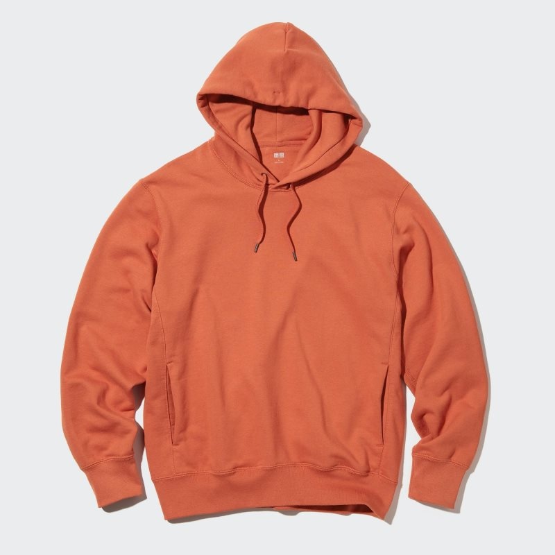 Sweat a Capuche Uniqlo Sweat Pullover Long-sleeve Homme Orange | 8126000