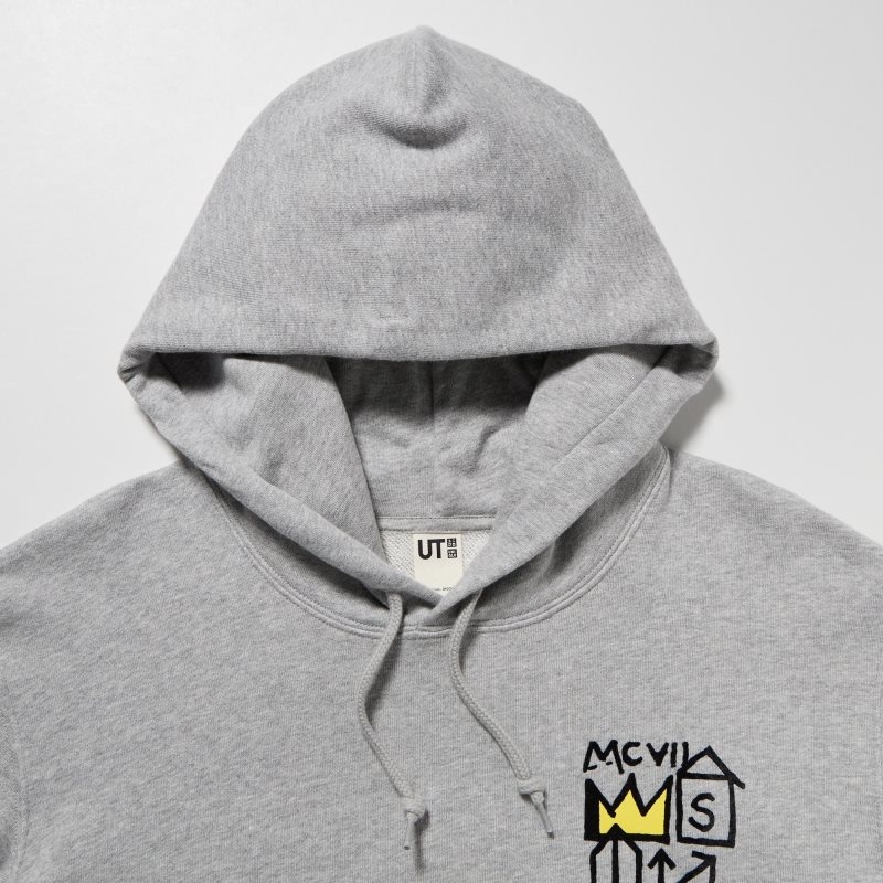 Sweat a Capuche Uniqlo Ut Archive Long Sleeve Sweat Jean-michel Basquiat Homme Grise | 46546