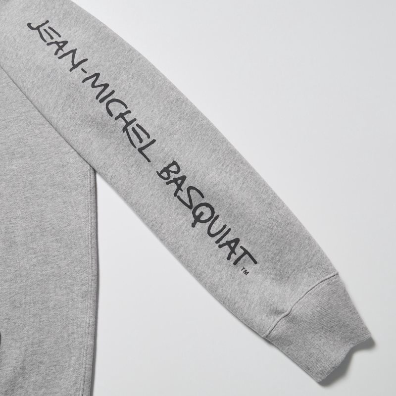 Sweat a Capuche Uniqlo Ut Archive Long Sleeve Sweat Jean-michel Basquiat Homme Grise | 46546