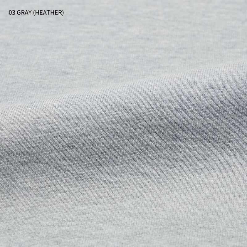 Sweats Uniqlo Crew Neck Long-Sleeve Femme Grise | 4895749