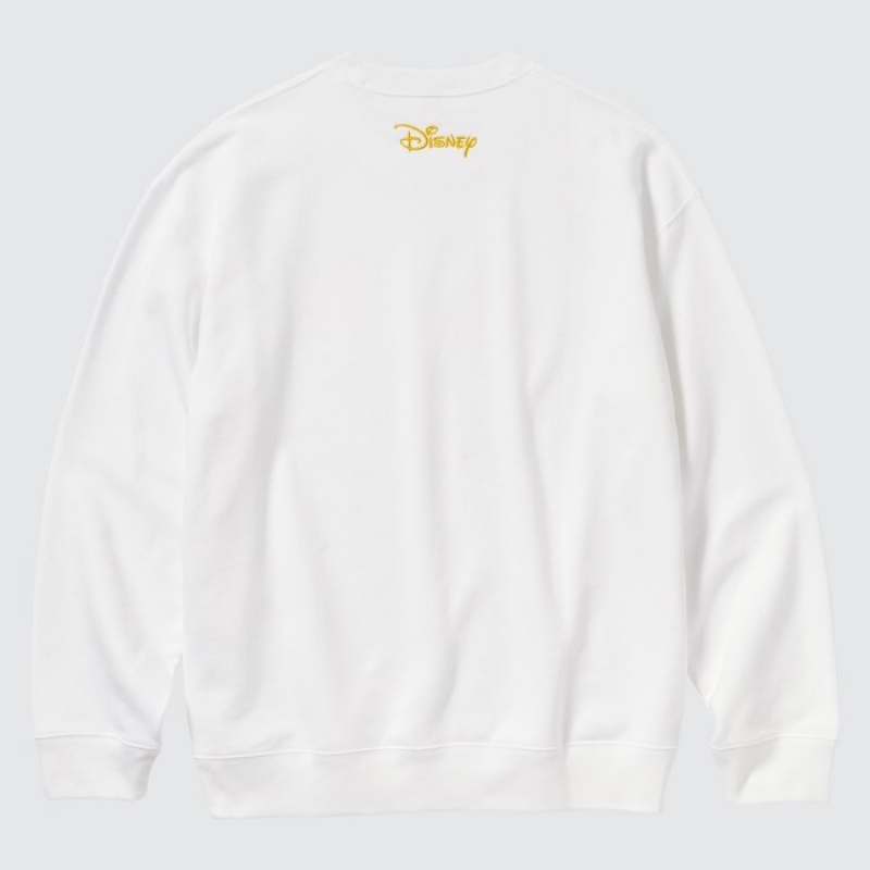 Sweats Uniqlo Mickey Shines Long-Sleeve Femme Blanche | 4330802