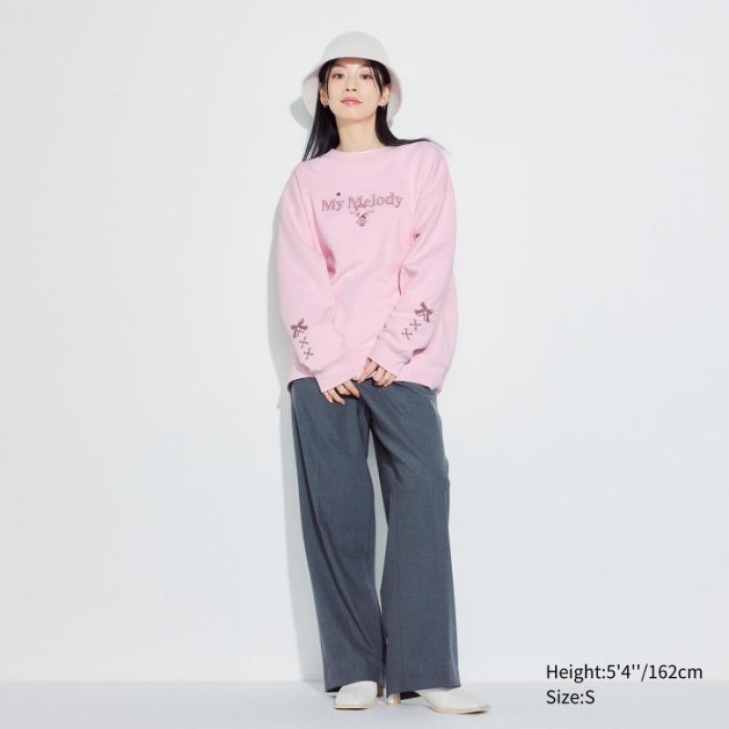 Sweats Uniqlo Sanrio characters Long-Sleeve Femme Rose | 2640529